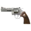 Colt Python Handgun .357 Mag 6rd Capacity 5" Barrel Stainless Finish Walnut Target Wood Grips CA Compliant - Precision Shot Firearms