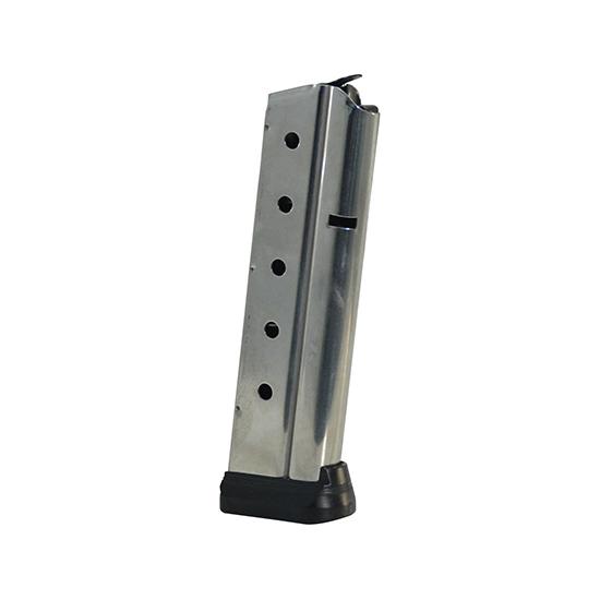 Colt 1911 Gov't/Commander Handgun Magazine Stainless with Base Pad 9mm Luger 10/rd - Precision Shot Firearms