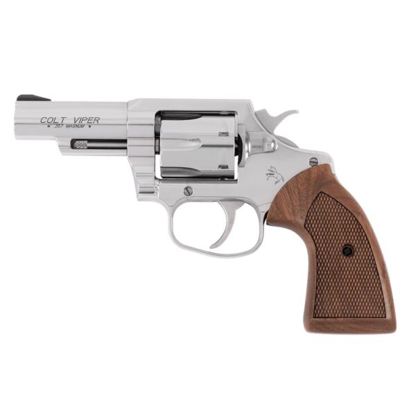 Colt Viper Handgun .357 Magnum 6rd Capacity 3" Barrel Stainless Steel Walnut Grips - Precision Shot Firearms