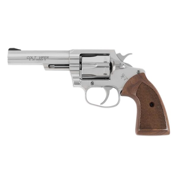 Colt Viper Handgun .357 Magnum 6rd Capacity 4.25" Barrel Stainless Steel Walnut Grips - Precision Shot Firearms