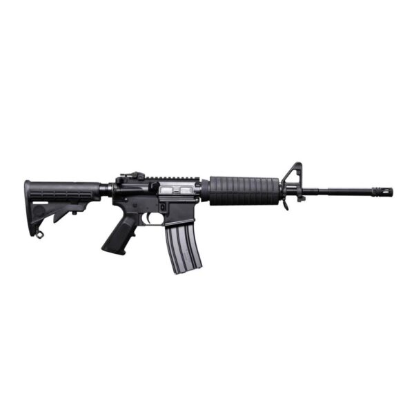 Bushmaster M4 Patrolman's Flat Top Rifle 5.56 NATO 10rd Magazine 16" Barrel Black CA Compliant - Precision Shot Firearms