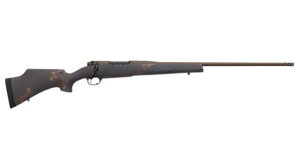 Weatherby Mark V Camilla Ultra Lightweight Carbon 6.5 Wby. RPM Rifle 4rd Magazine 24" Barrel Fiberglass Stock Black Grey Gold - Precision Shot Firearms