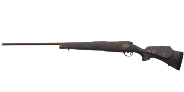 Weatherby Mark V Camilla Ultra Lightweight Carbon 240 Wby. Mag Rifle 4rd Magazine 24" Barrel Fiberglass Stock Black Grey Gold - Precision Shot Firearms