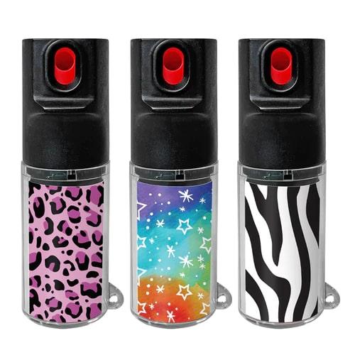 Mace Chameleon Pepper Spray Pink Stars Zebra - Precision Shot Firearms