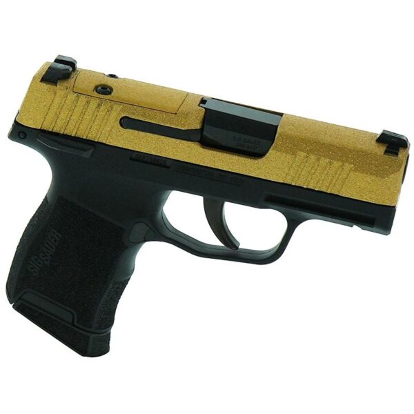 Sig Sauer P365-380-BSS-MS Exclusive Gold Glitter Handgun .380 10rd Magazines (2) 3.1" Barrel - Precision Shot Firearms