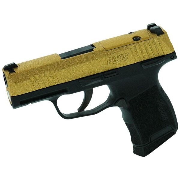 Sig Sauer P365-380-BSS-MS Exclusive Gold Glitter Handgun .380 10rd Magazines (2) 3.1" Barrel - Precision Shot Firearms