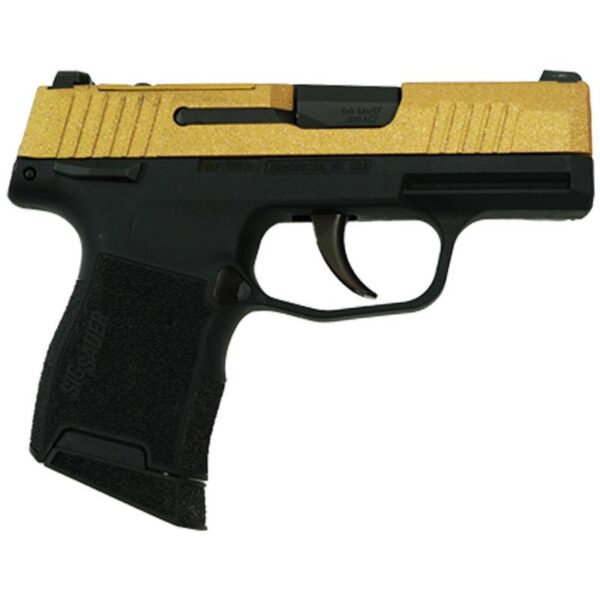Sig Sauer P365-380-BSS-MS Exclusive Gold Glitter Handgun .380 10rd Magazines (2) 3.1" Barrel - Precision Shot Firearms
