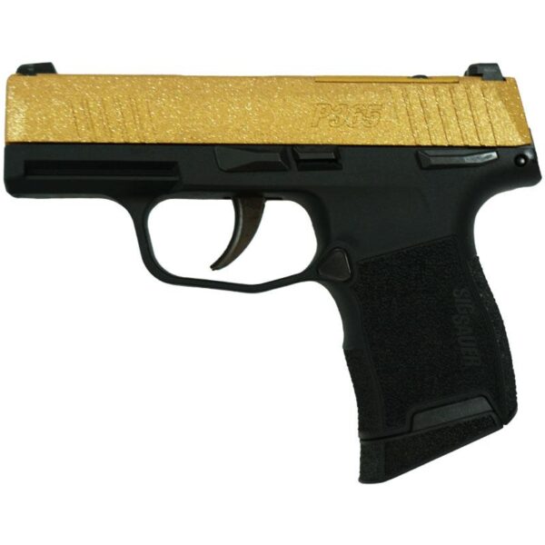 Sig Sauer P365-380-BSS-MS Exclusive Gold Glitter Handgun .380 10rd Magazines (2) 3.1" Barrel - Precision Shot Firearms