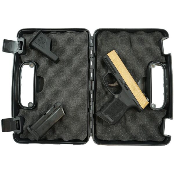 Sig Sauer P365-380-BSS-MS Exclusive Gold Glitter Handgun .380 10rd Magazines (2) 3.1" Barrel - Precision Shot Firearms