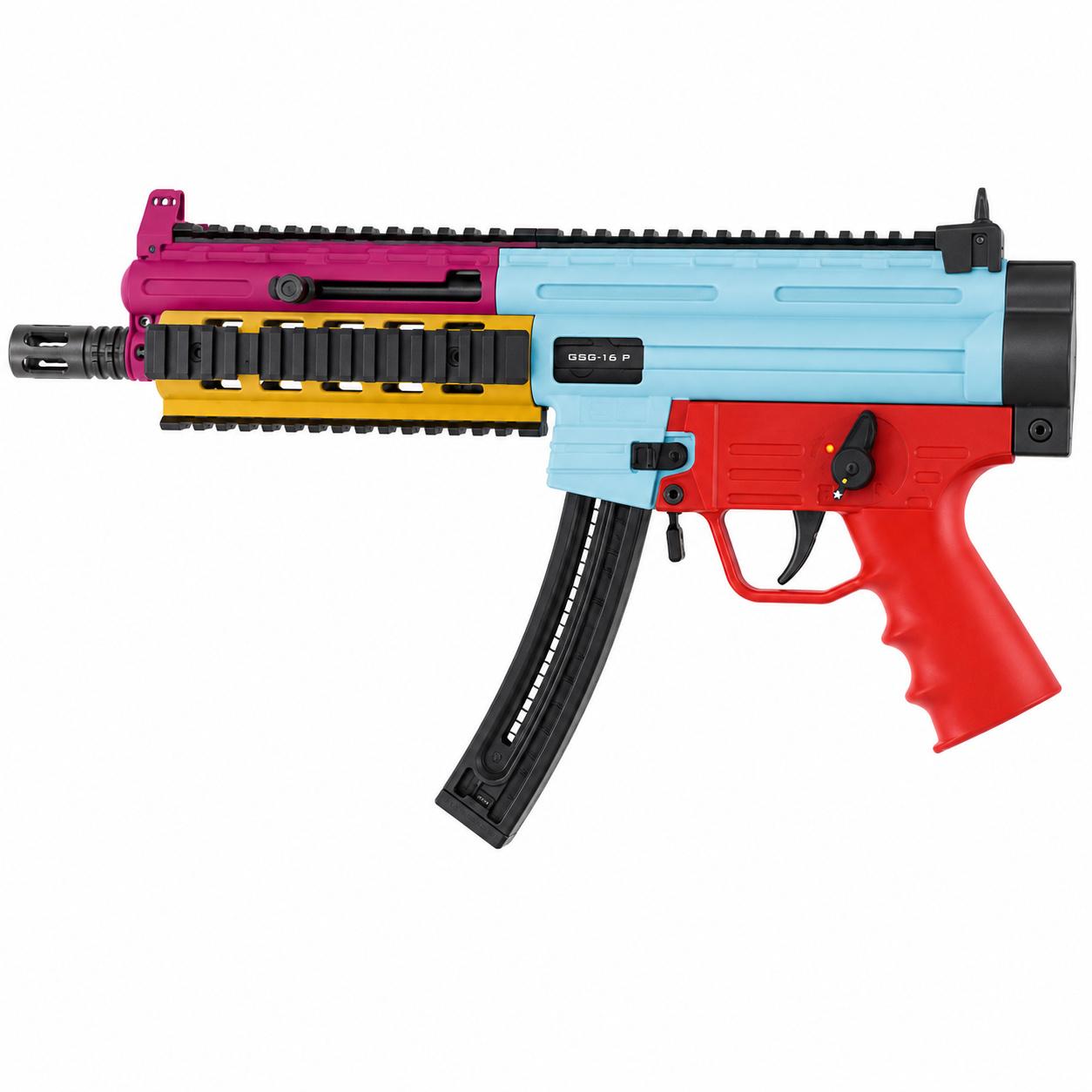 Blue Line GSG-16P Multi-Color Pistol .22 LR 22rd Magazine(1) 9" Barrel - Precision Shot Firearms
