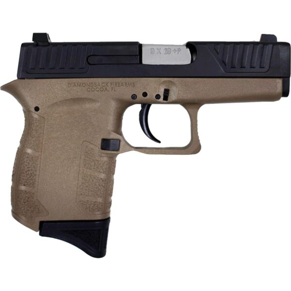 Diamondback DB9 Gen4 Handgun 9mm Luger 6rd Magazine(1) 3.1" Stainless Steel Barrel FDE Frame/Black Slide - Precision Shot Firearms