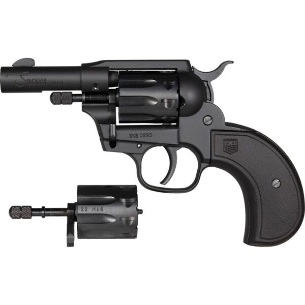 Diamondback Sidekick Birdshead Handgun .22 Wmr/.22 LR 9rd Capacity 3" Barrel SA/DA Black - Precision Shot Firearms