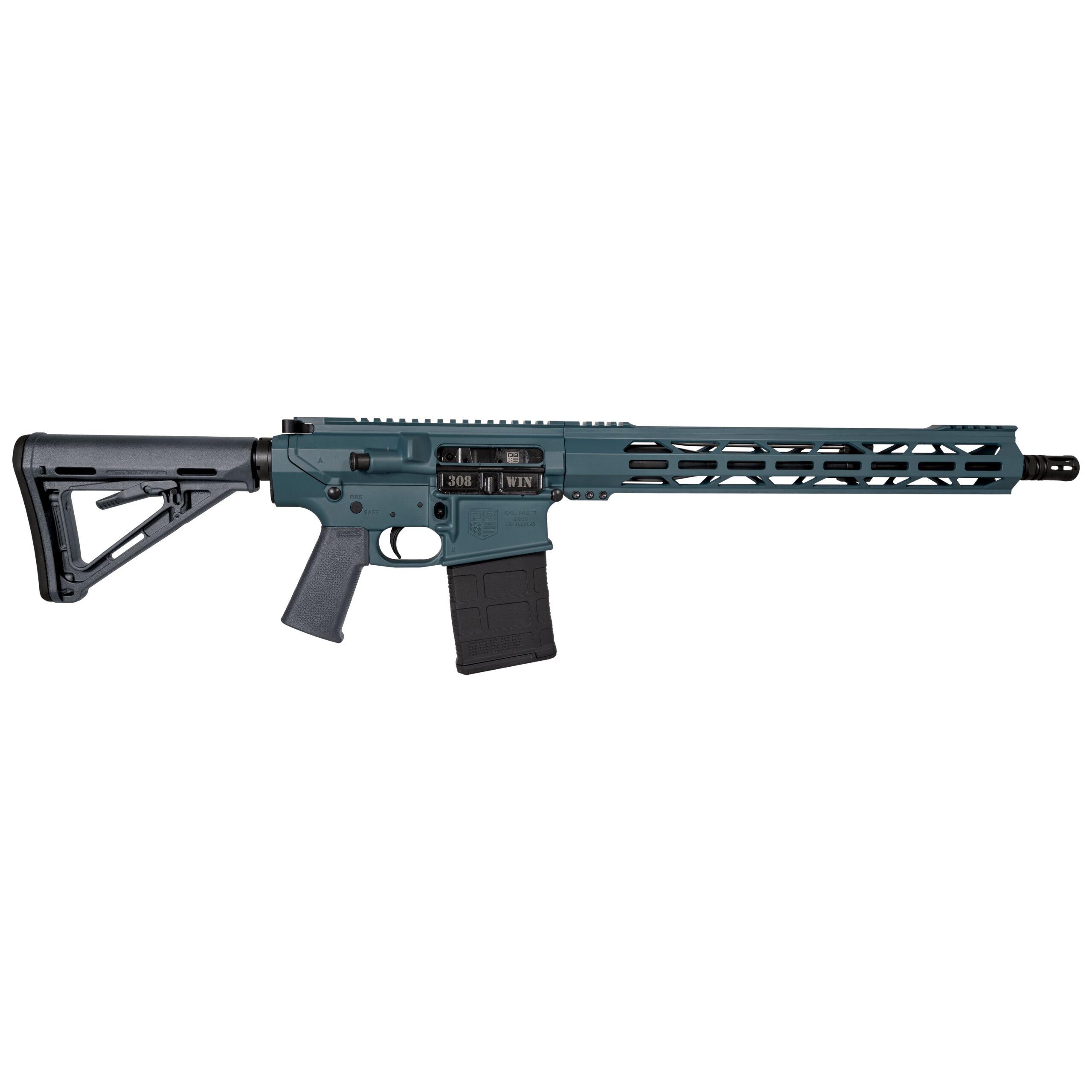 Diamondback DB10 Carbon Series Rifle .308 Win 20rd Magazine 16" Barrel 15" M-LOK Rail Jesse James Civil Defense Blue - Precision Shot Firearms