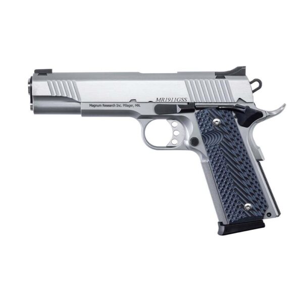 Magnum Research Desert Eagle 1911 G Stainless .45 ACP 8rd Magazines(2) 5" Barrel G10 Grips - Precision Shot Firearms
