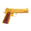 Standard Manufacturing Standard 1911 Handgun .45 ACP 7rd Magazine 5" Barrel TiN Gold - Precision Shot Firearms