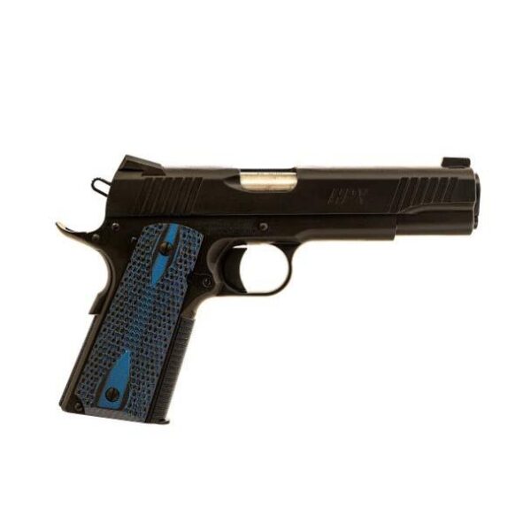 Standard Manufacturing 1911 HPX Handgun .45 ACP 8rd Magazine 5" Barrel Blue Grips - Precision Shot Firearms
