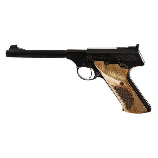 Standard .22 Semi-Automatic Handgun .22 LR 10rd Magazine 6.625" Barrel Black with Wood Grips - Precision Shot Firearms
