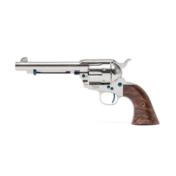 Standard Manufacturing SAA Nickel Revolver .45 Colt 6rd Capacity 5.5" Barrel 2 Piece Grip - Precision Shot Firearms