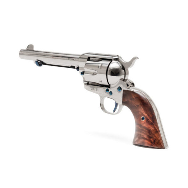 Standard Manufacturing SAA Nickel Revolver .45 Colt 6rd Capacity 5.5" Barrel 2 Piece Grip - Precision Shot Firearms