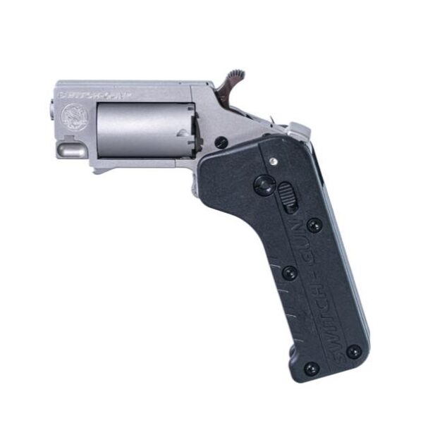 Switch Gun Combo Stainless Steel with Belt Clip Handgun .22 LR/.22 WMR 5rd Capacity .75" Barrel Polymer Grip Belt Clip - Precision Shot Firearms