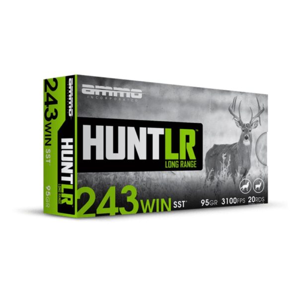 Ammo Inc Hunt LR SST Rifle Ammunition .243 Win 95gr PT 3100 fps 20/ct - Precision Shot Firearms