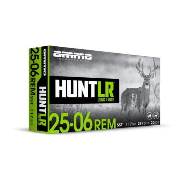 Ammo Inc Hunt LR SST Rifle Ammunition .25-06 Rem 117gr PT 2975 fps 20/ct - Precision Shot Firearms