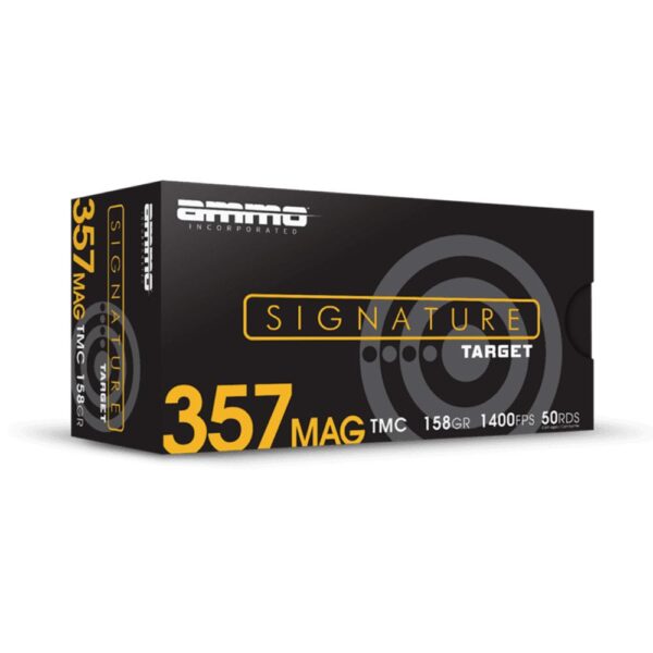 Ammo Inc Signature Handgun Ammunition .357 Rem Mag 158gr TMJ 1400 fps 50/ct - Precision Shot Firearms