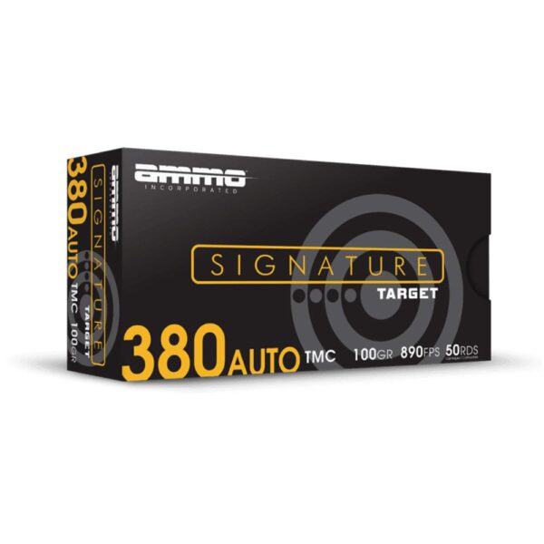 Ammo Inc Signature Handgun Ammunition .380 Auto 100 gr TMC 890 fps 50/ct - Precision Shot Firearms