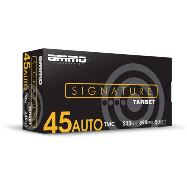 Ammo Inc Signature Handgun Ammunition .45 Auto 230gr TMJ 890 fps 50/ct - Precision Shot Firearms