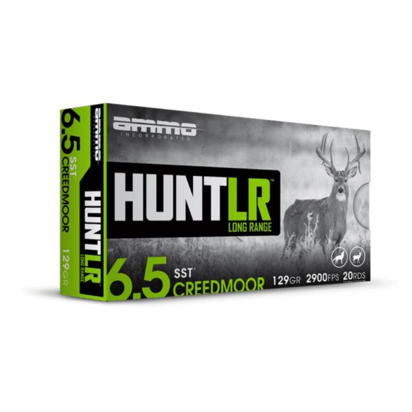 Ammo Inc. Hunt LR Rifle Ammunition 6.5 Creedmoor 129 gr PT 2900 fps 20/ct - Precision Shot Firearms
