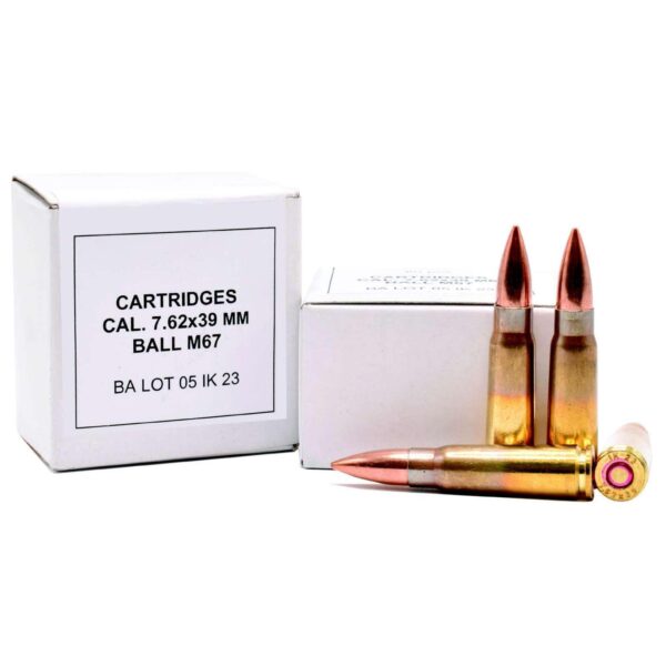 Ammo Inc Igman M67 Ball Ammo Rifle Ammunition 7.62x39mm 123gr FMJ 2460 fps 15/ct - Precision Shot Firearms
