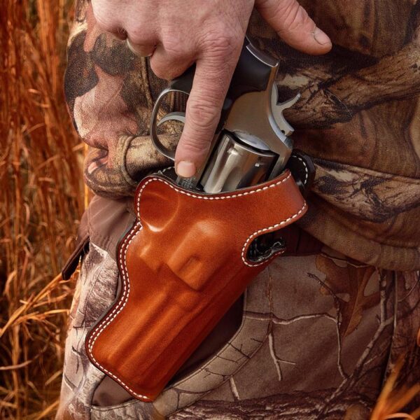 Desantis #016 Dual Angle Hunter Holster for S&W L Frame 6" Tan LH - Precision Shot Firearms