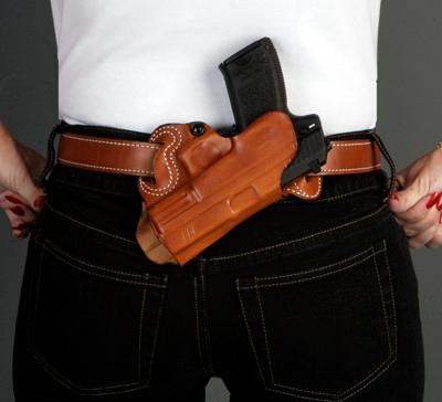 DeSantis for Glock 26 27 33 Small of Back-Style 067 Left Hand Tan - Precision Shot Firearms