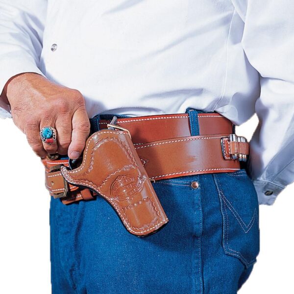 DeSantis Doc Holliday Cross Draw Holster for Colt SAA 3.5" Tan RH - Precision Shot Firearms