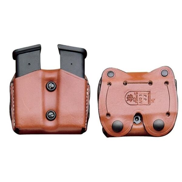 DeSantis Double Magazine Pouch for Colt Gov't 45 Tan Ambi - Precision Shot Firearms