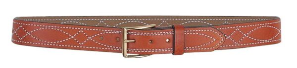DeSantis Fancy Stitched Belt - Style B27 1-1/2" Height Tan Size 38 - Precision Shot Firearms