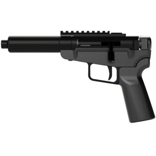Dark Mountain Arms Stowaway Handgun 5.7x28 Single Shot 5" 1/2x28 Threaded Barrel Black with Brace Adapter - Precision Shot Firearms