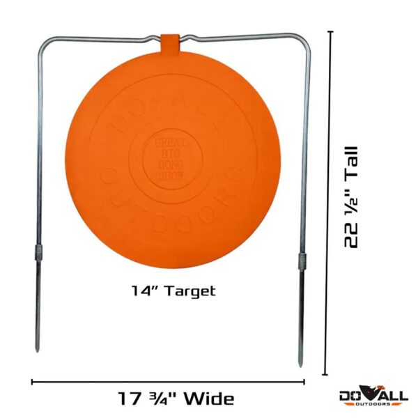 Do-All Outdoors Great Big Gong Show .177/.22 Cal Target 14" - Precision Shot Firearms