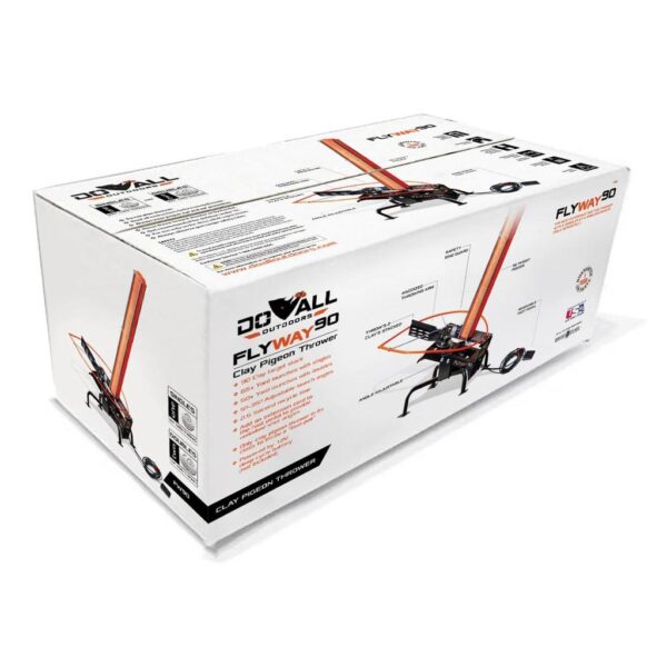Do-All Outdoors FlyWay 90 Automatic Clay Pigeon Thrower for Singles and Doubles - Precision Shot Firearms