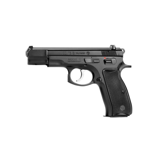 CZ 75 B 50th Anniversary Elite Handgun 9mm Luger 10rd Magazines(2) 4.6" Barrel Polycoat Steel Frame - Precision Shot Firearms