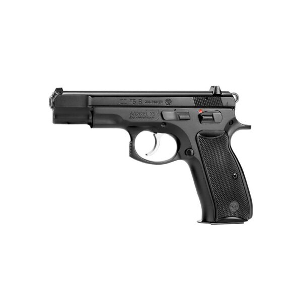 CZ 75 B Anniversary Elite Handgun 9mm Luger 16rd Magazines(2) 4.6" Barrel Steel Frame Manual Safety - Precision Shot Firearms