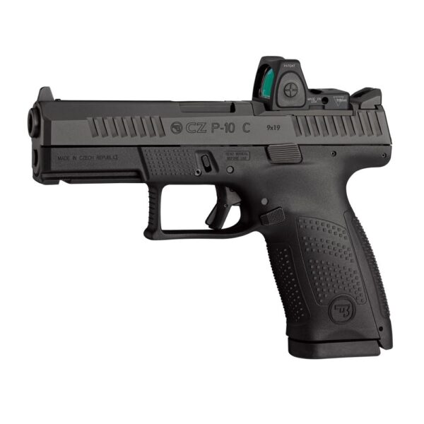 CZ USA P-10 C Handgun 9mm Luger 10rd Magazine 4" Barrel Black Optic Ready Fixed Sights - Precision Shot Firearms