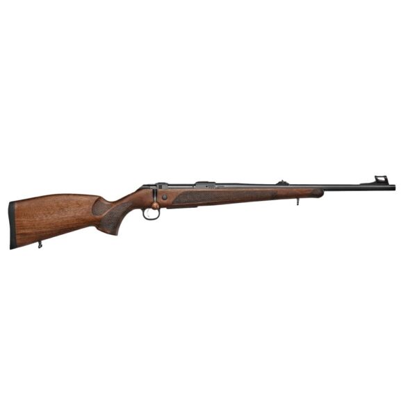 CZ USA 600 Lux Rifle .308 Win 5rd Magazine 20" Barrel Walnut Fiber Optic Front Sight Adj. Rear - Precision Shot Firearms