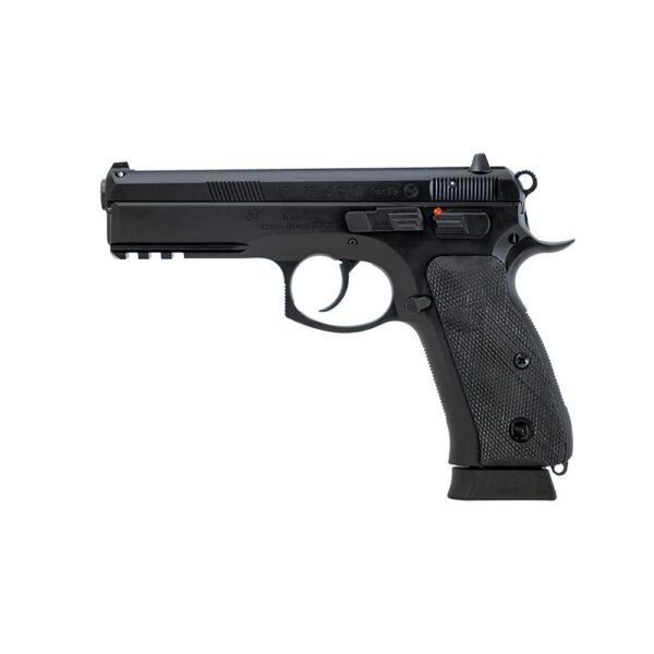 CZ 75 SP-01 Handgun 9mm Luger 19rd Magazine 4.6" Barrel Steel Frame Fixed Sights Manual Safety - Precision Shot Firearms