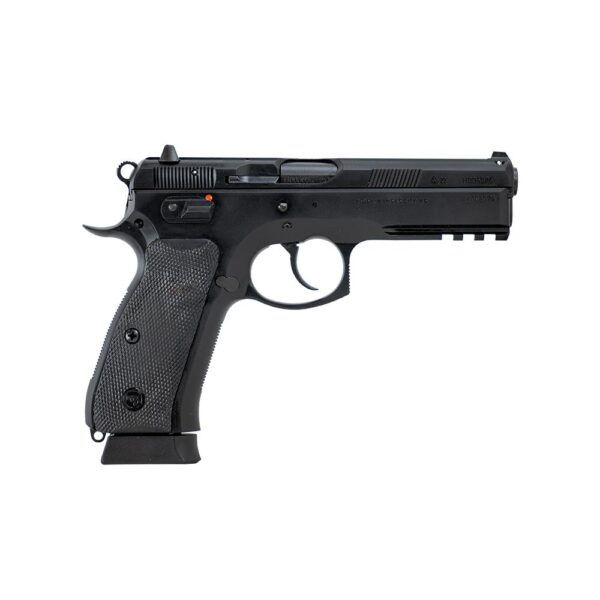 CZ 75 SP-01 Handgun 9mm Luger 19rd Magazine 4.6" Barrel Steel Frame Fixed Sights Manual Safety - Precision Shot Firearms