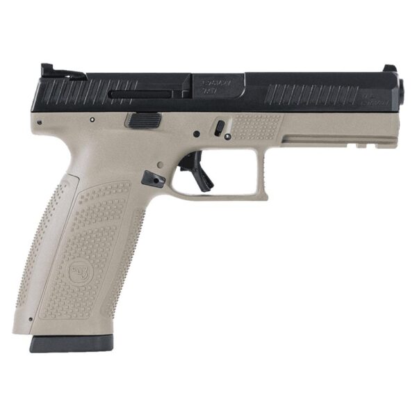 CZ P10 Full Size Handgun 9mm Luger 19rd Magazine 4.5" Barrel FDE Fixed Sights - Precision Shot Firearms
