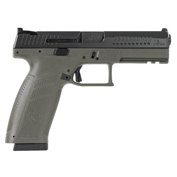 CZ P-10F OD Green Handgun 9mm Luger 19rd Magazine 4.5" Barrel 3 Backstraps - Precision Shot Firearms