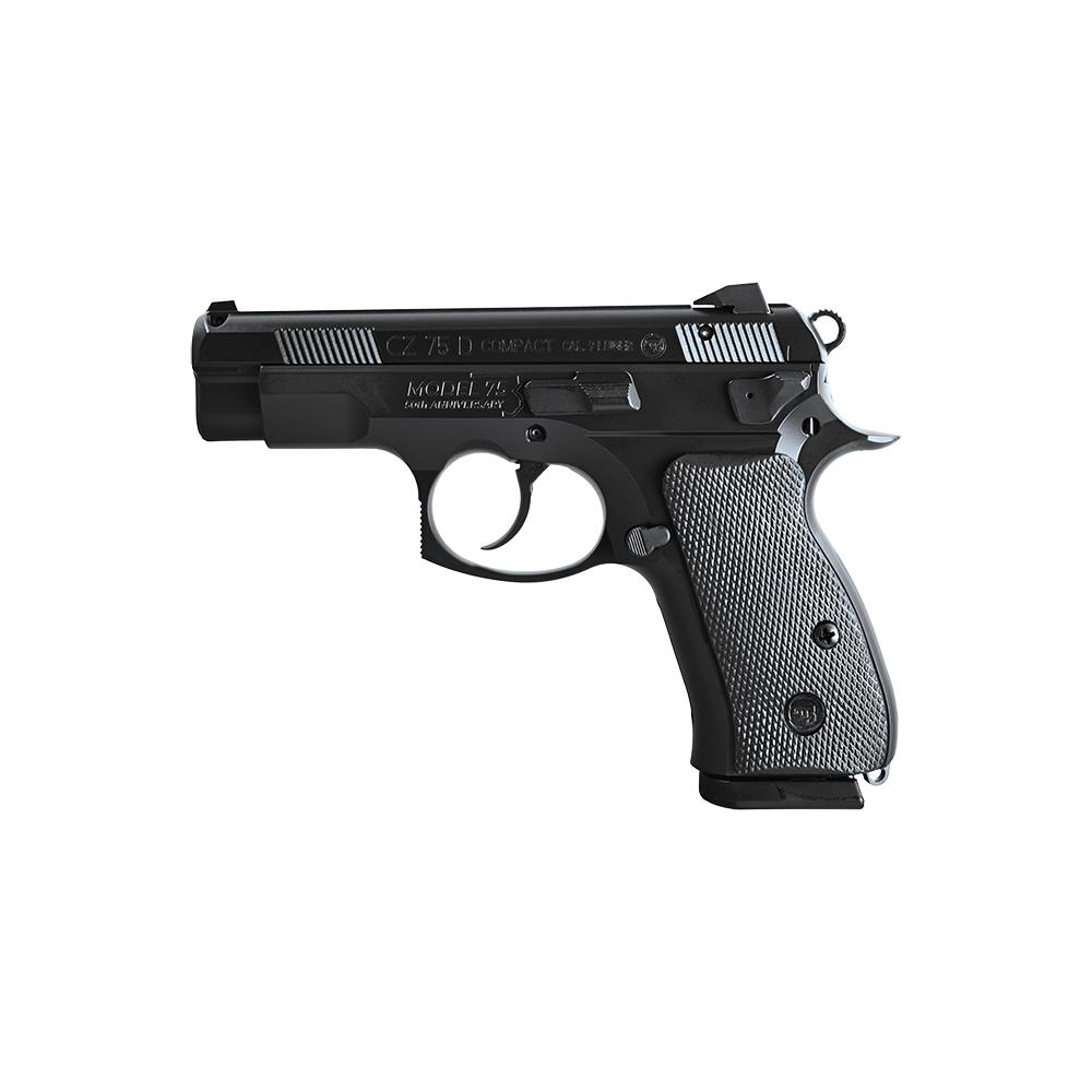 CZ 75 D PCR 50th Anniversary Elite Handgun 9mm Luger 15rd Magazines(2) 3.75" Barrel Steel Frame Manual Safety - Precision Shot Firearms