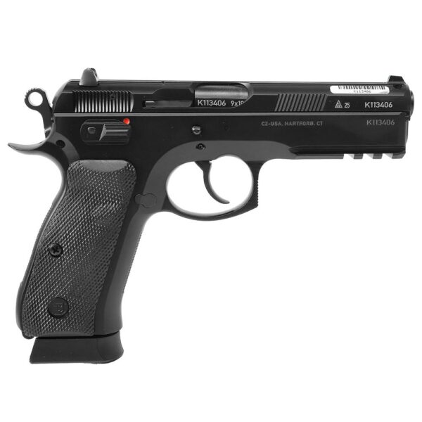 CZ 75 SP-01 50TH Anniversary Handgun 9mm Luger 19rd Magazine 4.6" Barrel Black Poly Coat Manual Safety - Precision Shot Firearms