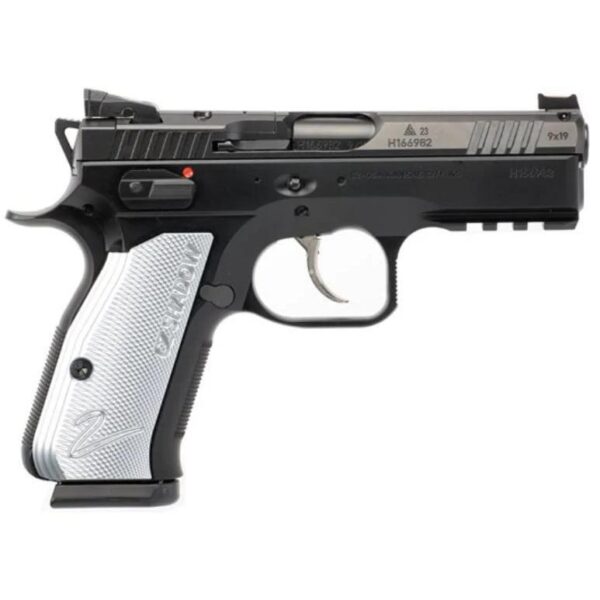 CZ 75 Shadow 2 Compact Optic Ready Handgun 9mm Luger 15rd Magazines(2) 4" Barrel Aluminum Grips - Precision Shot Firearms